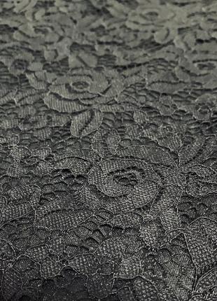 Платье черное гипюровое базовое футляр в облипку с чокером, 14 (4125)6 фото