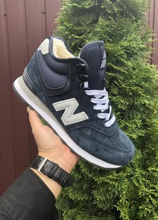 Жіночі зимові кросівки new balance 574 с2 фото