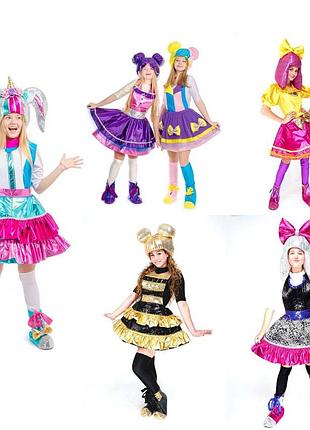 Костюм для аніматора лялька lol єдиноріжка, lol, фіксики, ельза, анна2 фото
