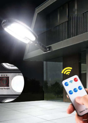 Уличный светильник solar sensor light hb-8188b | фонарь уличного освещения с датчиком движения2 фото