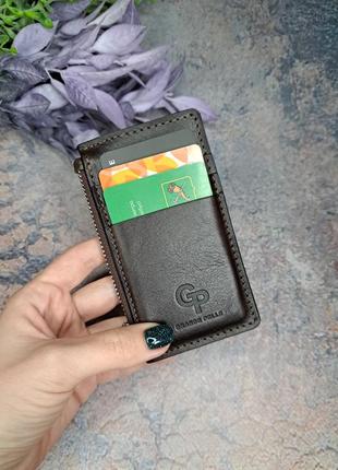 Кожаный картхолдер / кошелёк для карт