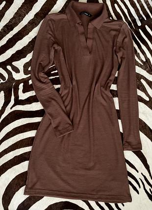 Коричневе плаття 4