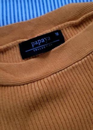 Джемпер светр пуловер рубчик довгі рукава3 фото