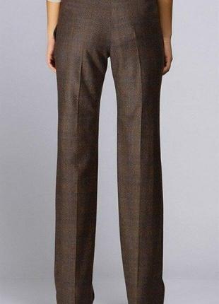 Женские классические брюки демисезонные с высоким широким поясом4 фото