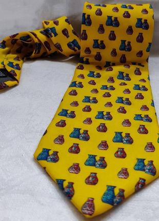 Вінтажна краватка з 💯 шовка. ручна робота5 фото