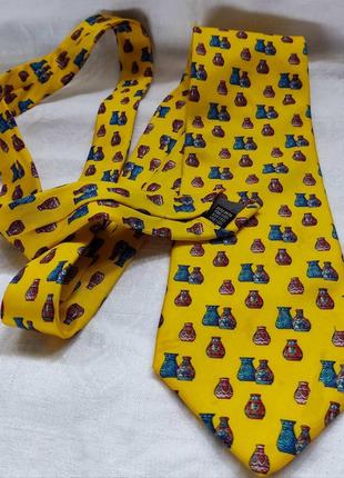 Вінтажна краватка з 💯 шовка. ручна робота2 фото
