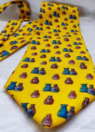 Вінтажна краватка з 💯 шовка. ручна робота3 фото