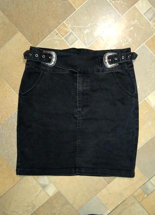 Стильная джинсовая юбка1 фото