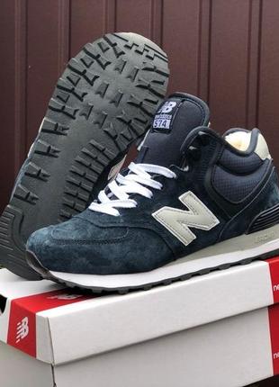 Женские высокие кроссовки с мехом new balance 5744 фото