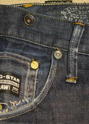 Отличные темно-синие джинсы с анатомическим кроем g-star raw 31/325 фото