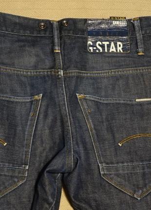 Отличные темно-синие джинсы с анатомическим кроем g-star raw 31/329 фото