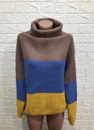 Жіночий в‘язаний светр патріотичний