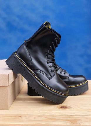 Черевики dr. martens jadon black чорні на осінь жіночі