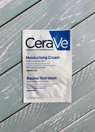 Cerave moisturising cream увлажняющий крем - пробник1 фото