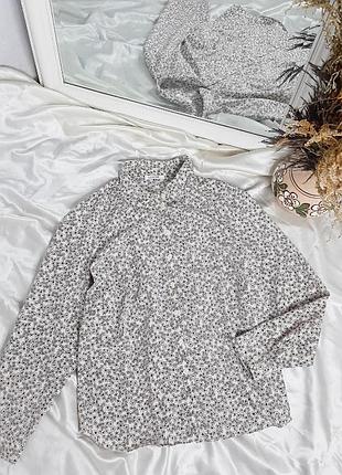 Блуза/сорочка в квітковий принт