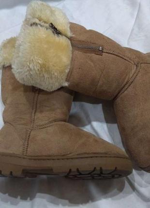 Женские фирменные угги из искусственной замши