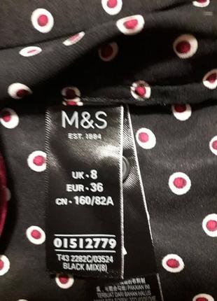 Атласна сорочка для сну m&s з довгим рукавом4 фото