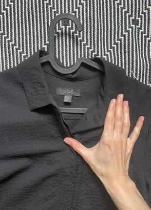 Сукня-сорочка cos, cos плаття, вовняна сукня-сорочка з кишенею7 фото