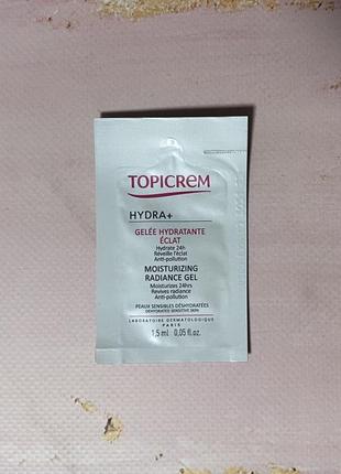 Topicrem hydra+ moisturizing radiance gel увлажняющий гель для сияния кожи