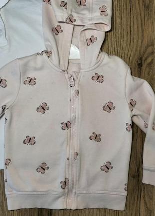 Толстовка утеплена,кофта на замку 2-3 р