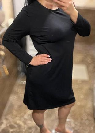 Платье женское свободного кроя черное esmara .