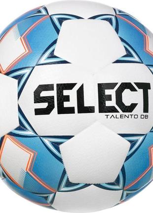 Мяч футбольный select futsal talento db v22 белый/синий уни 5 (077584-200-5)