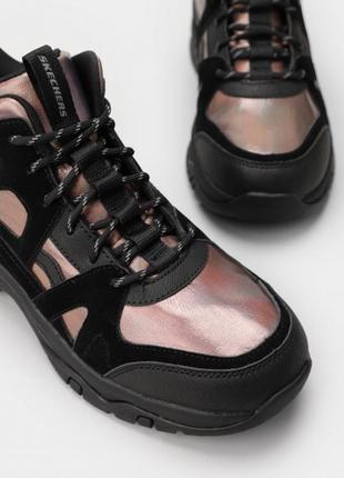 Черевики Blue skechers trego brilliant hue модель 158350 blk