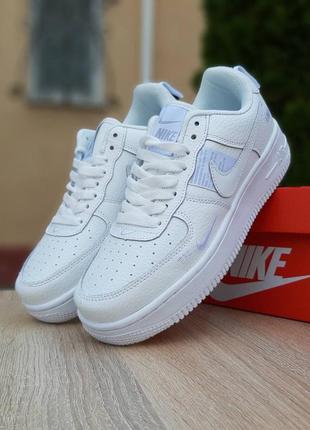 Кросівки nike air force 1 low white black yellow silver
