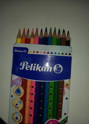Новые цветные карандаши pelikan silverino3 фото