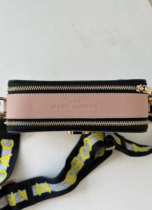 Жіноча сумочка - клатч marc jacobs logo white/pink3 фото