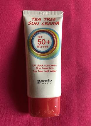 Солнцезащитный крем eyenlip tea tree sun cream spf50 50мл