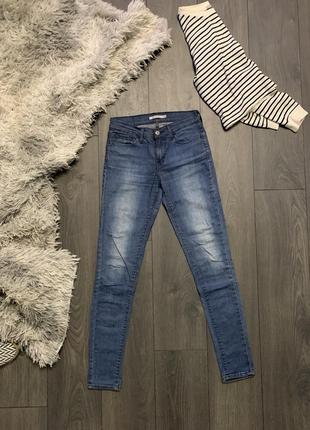 Джинси levi’s super skinny завищена посадка