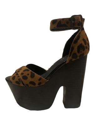 Туфли на платформе леопардовые от topshop1 фото