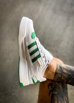 Кросівки adidas forum low white/green6 фото
