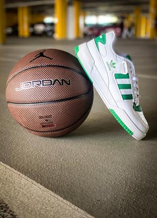 Кросівки adidas forum low white/green2 фото