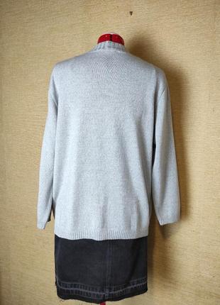 Сірий світер джемпер пуловер з вовною шерсть4 фото
