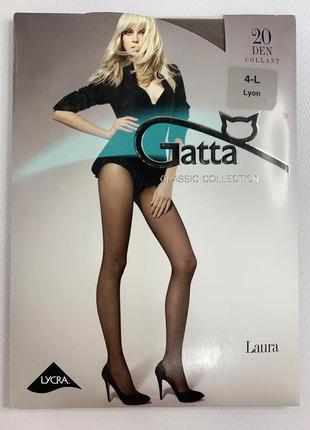 Колготки женские полуматовые - gatta laura 20 den lycra, lyon р.4-l
