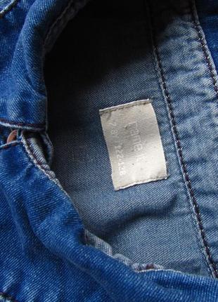 Качественная джинсовая джинсова рубашка сорочка с длинным рукавом name it3 фото