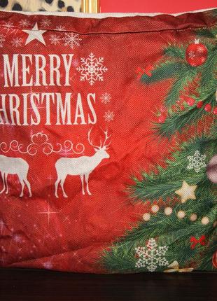 Декоративный чехол на подушку к новому году и рождеству