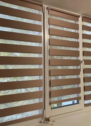 Тканинні ролети день ніч , ролети, жалюзі, рулонні штори день ніч