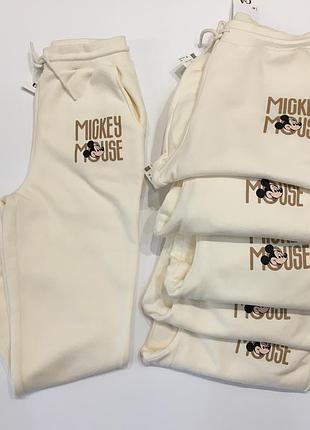 Штаны спортивные c&a, disney на флисе микки mickey mouse l, xl джогеры