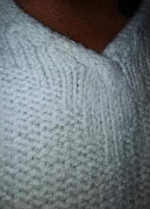 Плотный шерстяной джемпер свитер пуловер zucchero вязаный шерсть4 фото
