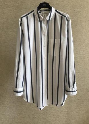 Сорочка l.o.g.g. h&m | чоловічий стиль | бавовна | xs-s