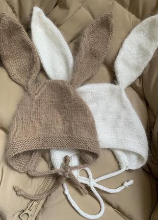 Шапка зайка