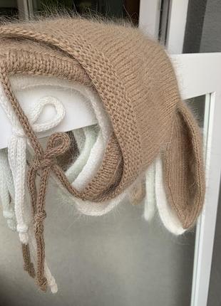 Шапка зайка