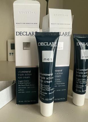 Крем для області навколо очей потрійної дії declare triple action eye cream anti-wrinkle1 фото