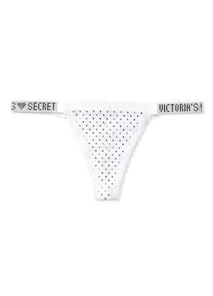 Труси victoria's secret стрінги зі стразами у горошок3 фото