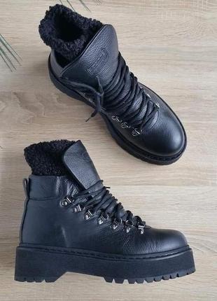 Кожаные осенние/ весенние/ демисезонные брендовые ботинки 39 размер baldinini 🇮🇹1 фото