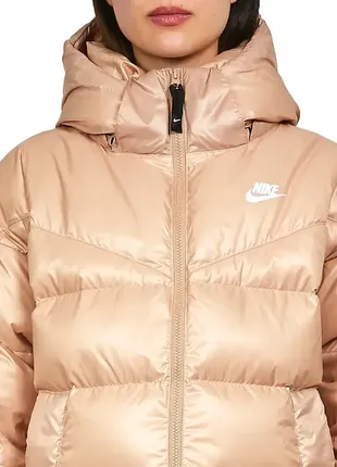 Оригінальна жіноча парка пуховик nike nsw tf city hd parka (dh4081-200)4 фото