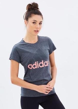 Женская серая футболка с логотипом adidas original как новая